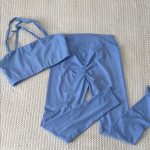 Paragon Fitwear Sky Blue Leggings and Top Set